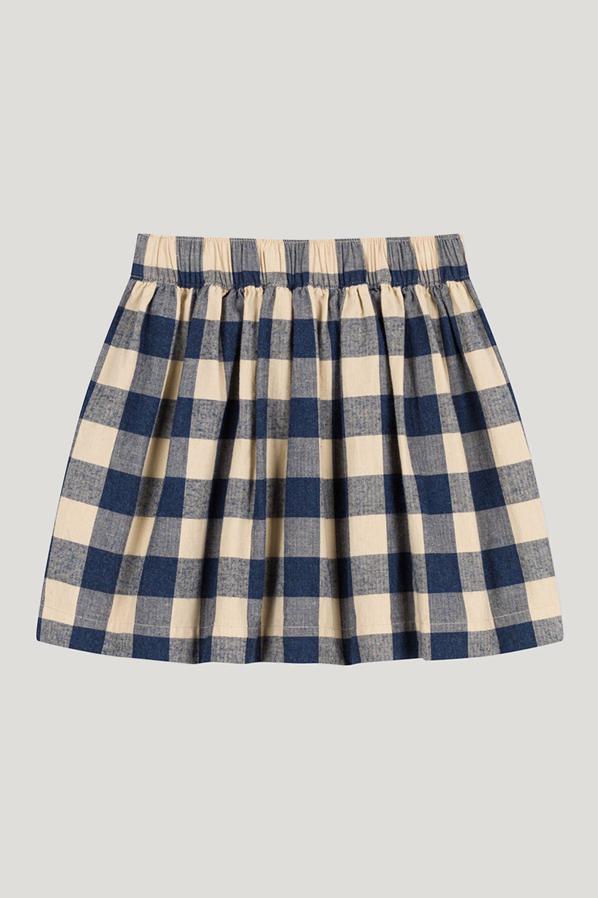 Littlellamas - Girls Blue & Off-White Loterie Skirt