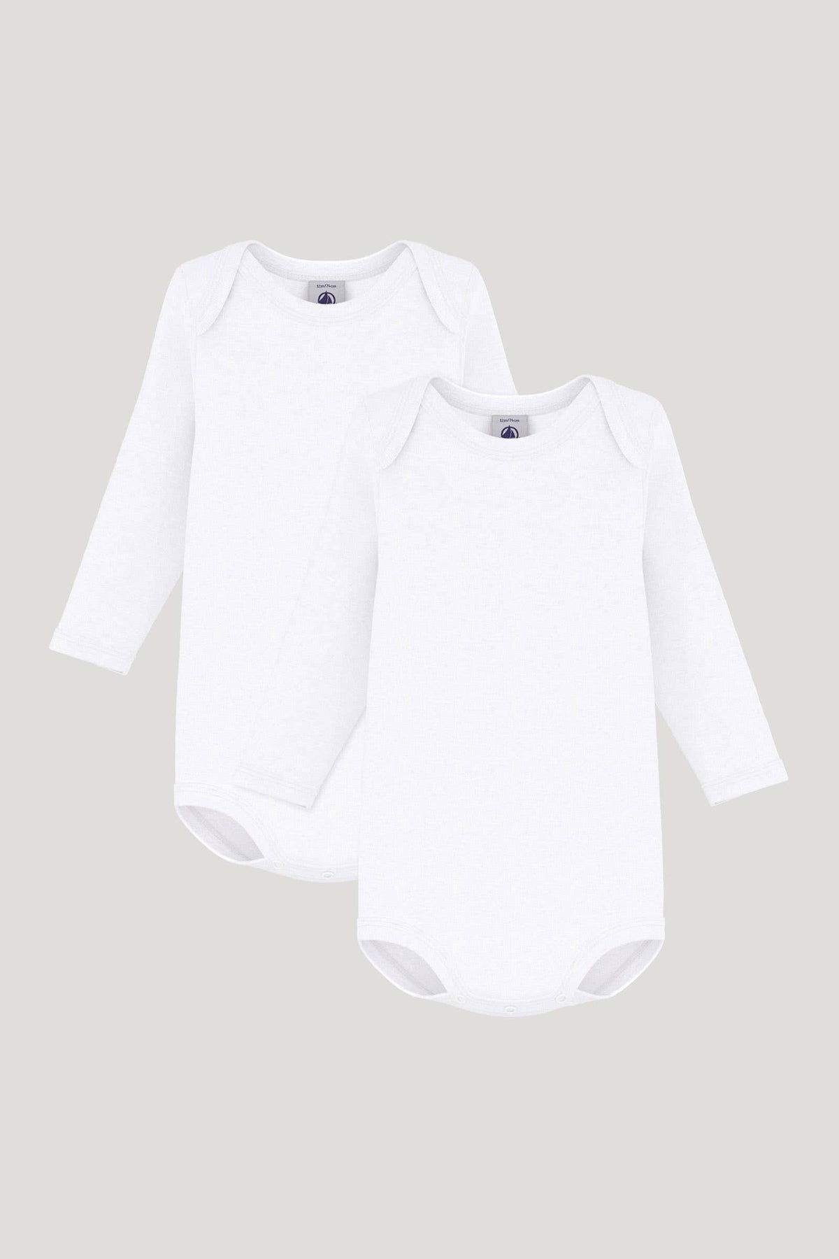 Littlellamas - White 2-Pack Eloi Long Sleeve Bodysuit for Baby Unisex