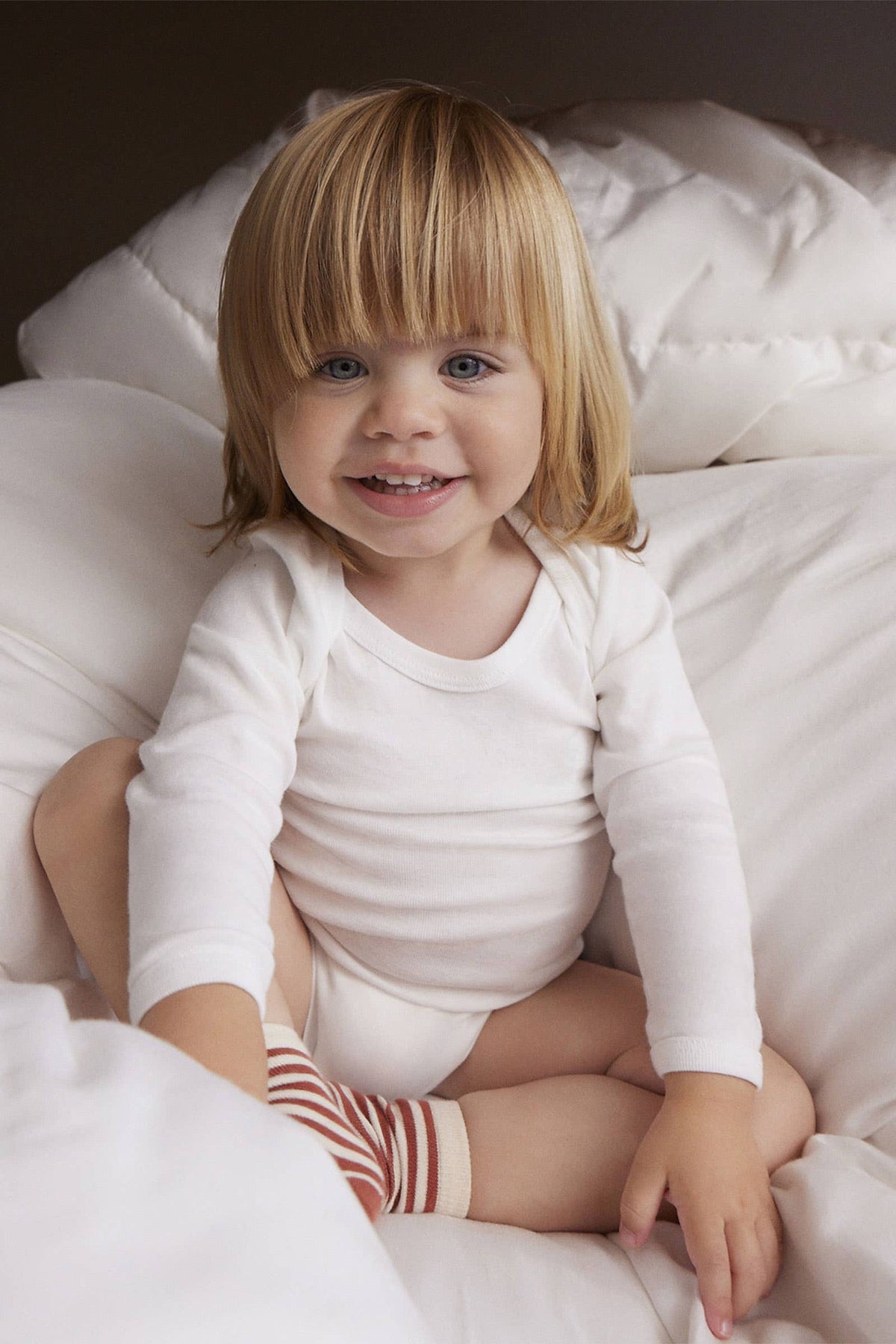 Littlellamas - White 2-Pack Eloi Long Sleeve Bodysuit for Baby Unisex