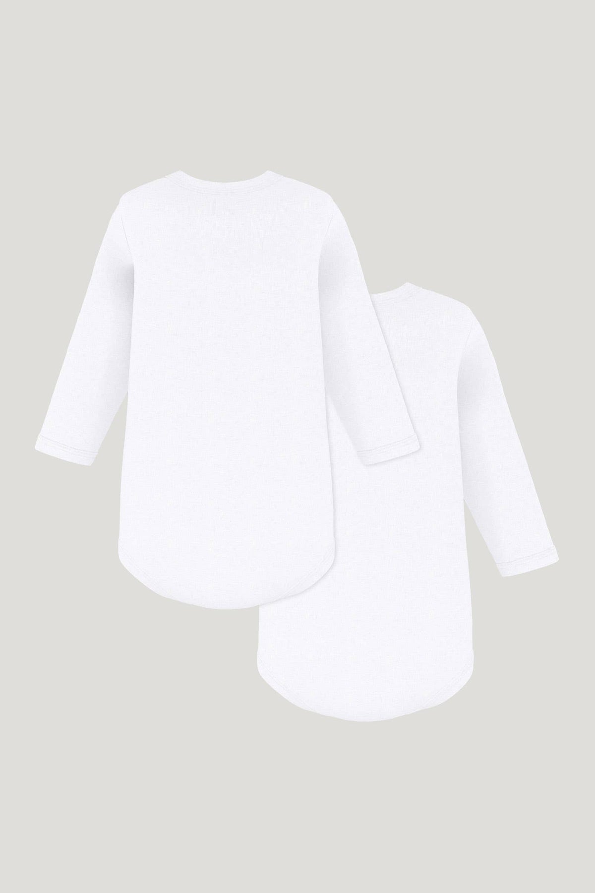 Littlellamas - White 2-Pack Eloi Long Sleeve Bodysuit for Baby Unisex