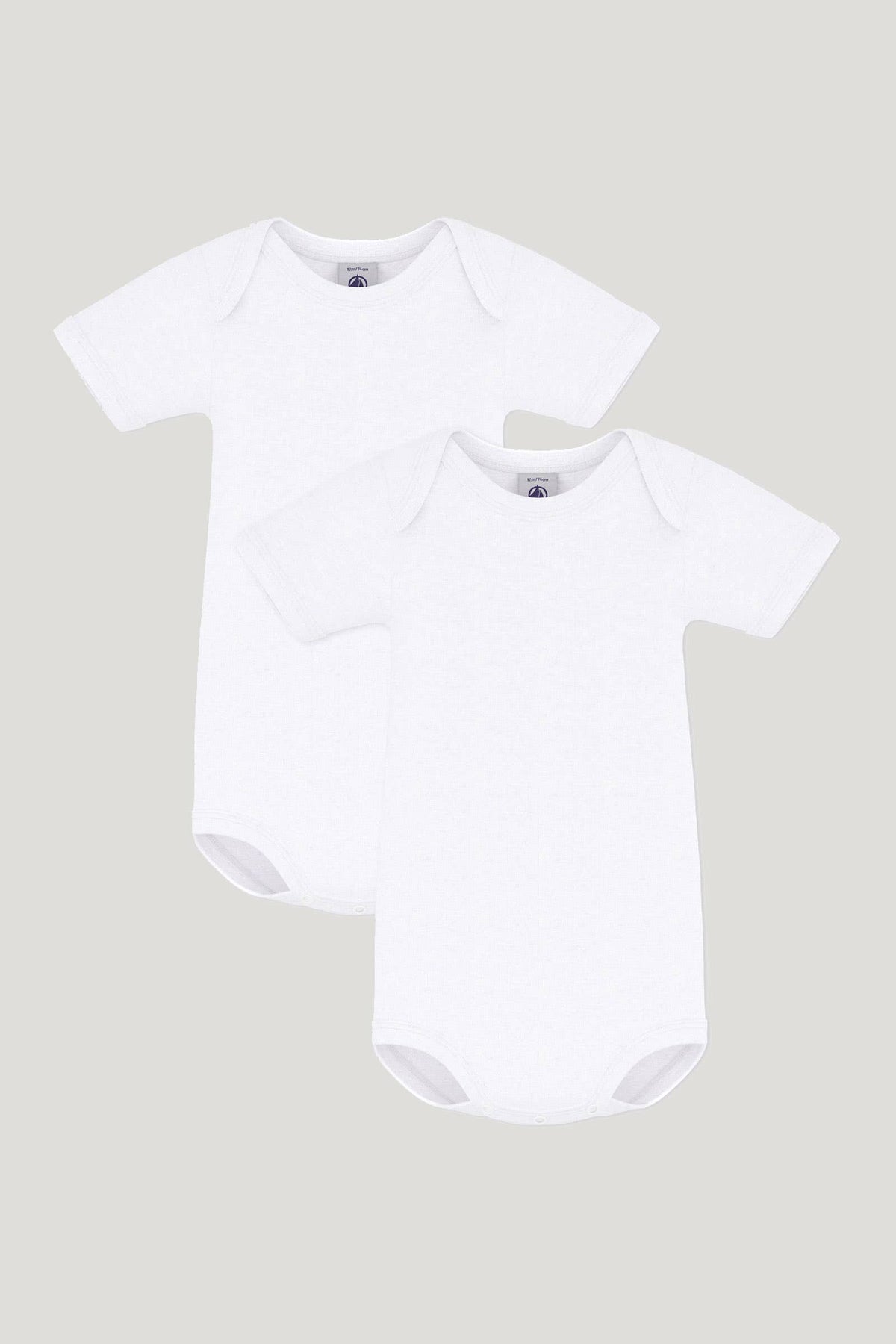 Littlellamas - 2-Pack Lior Long Sleeve Bodysuits in White for Baby Unisex
