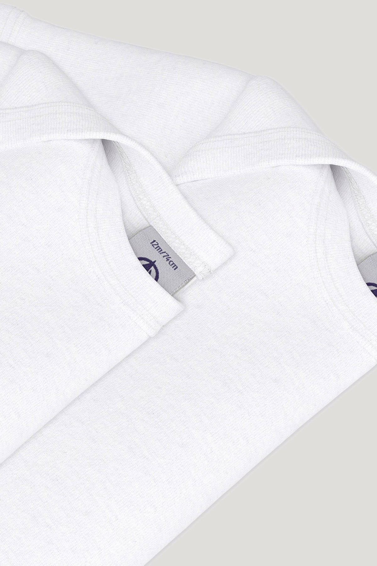 Littlellamas - 2-Pack Lior Long Sleeve Bodysuits in White for Baby Unisex