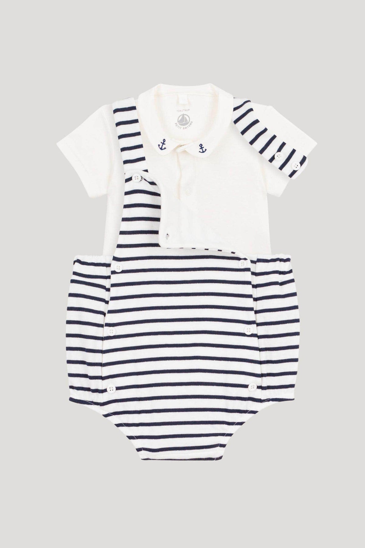 Littlellamas - Baby Unisex Navy Avelin Short Suit