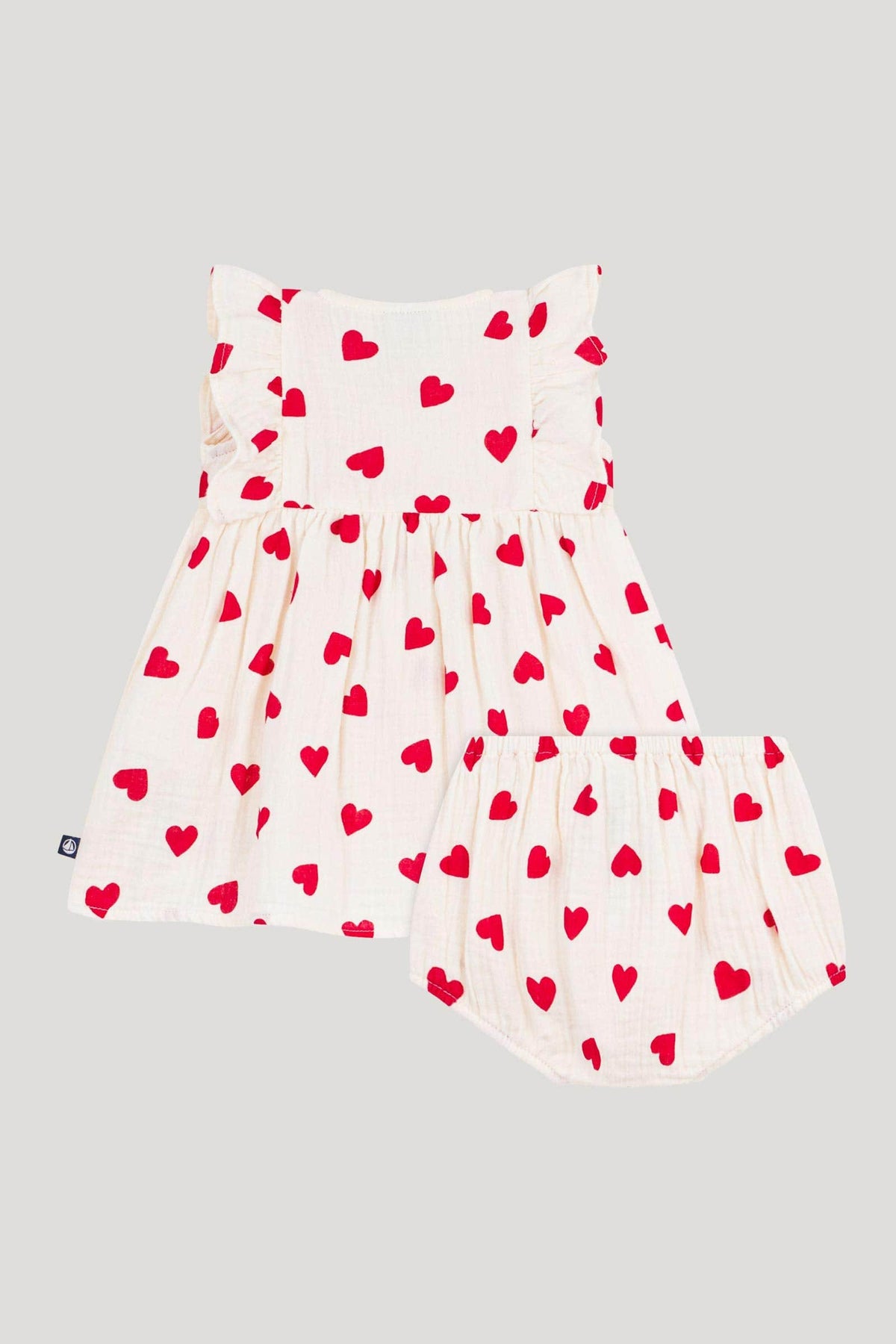 Littlellamas - Baby Girl's Red Floral Sleeveless Dress