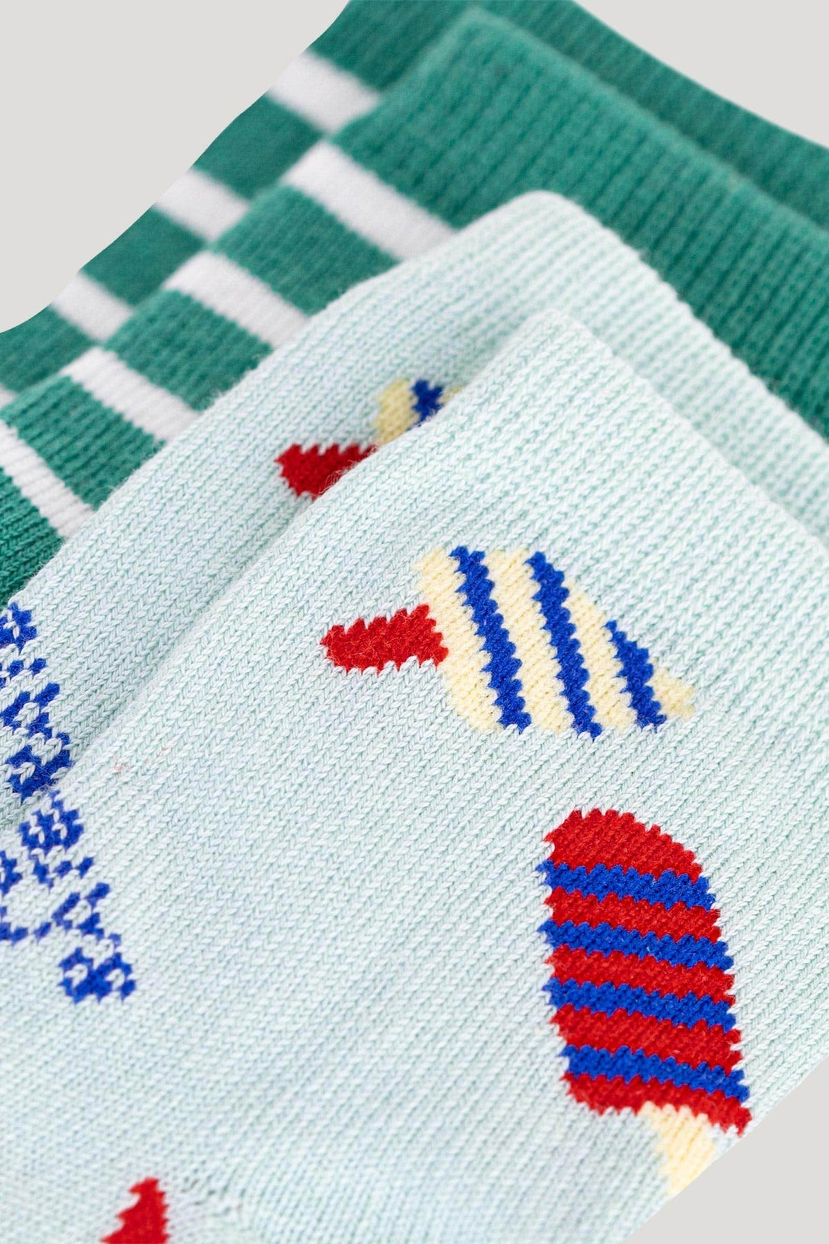Littlellamas - Baby Unisex Popsicle Socks, 2-Pack, Multicolor