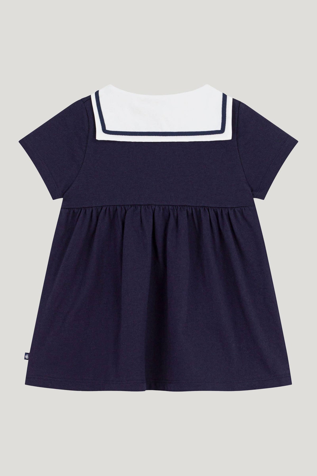 Littlellamas - Baby Girl's Navy Mistral Short Sleeve Dress