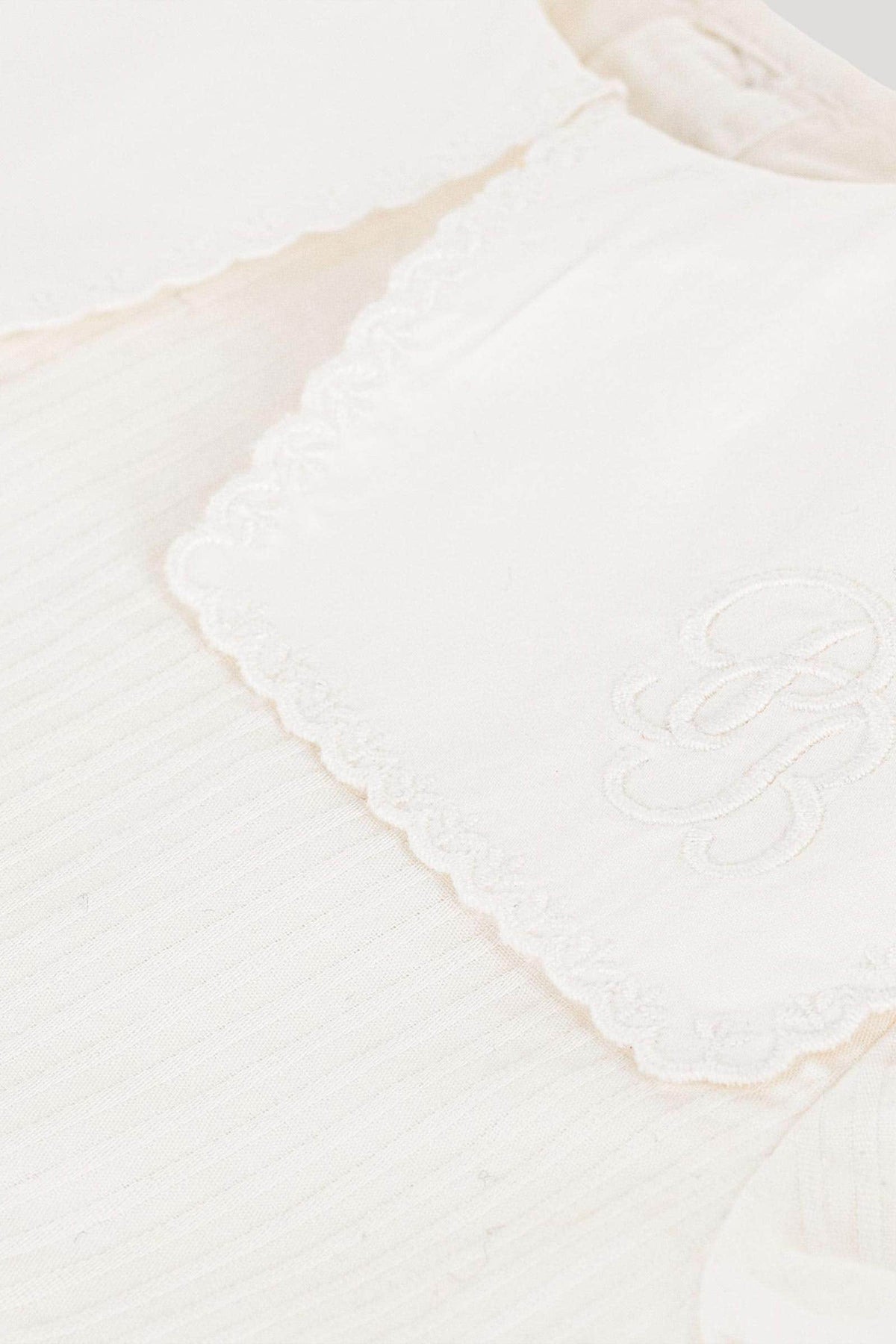 Littlellamas - Baby Girl's White Riviere Short Sleeve Dress