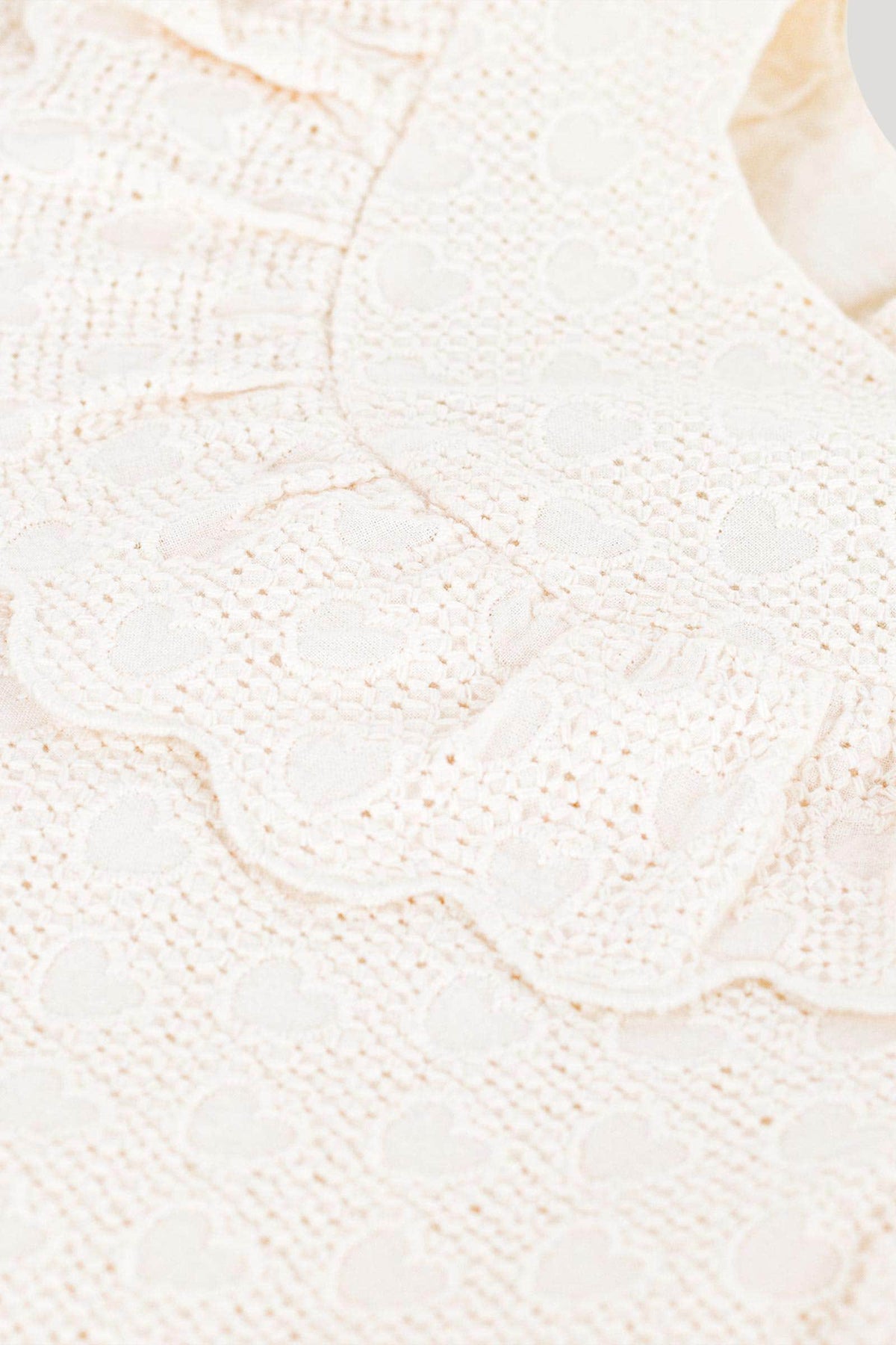 Littlellamas - White Aster Short Sleeve Dress for Baby Girls