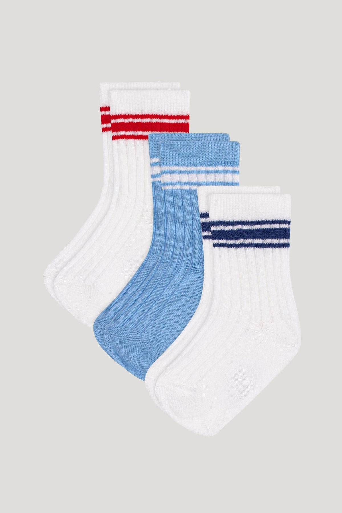 Littlellamas - Girls' 3-Pack Soleil Socks in Multicolor