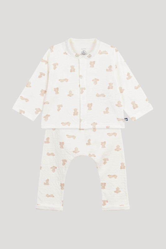 Littlellamas - White Etoile Long Suit for Baby Unisex