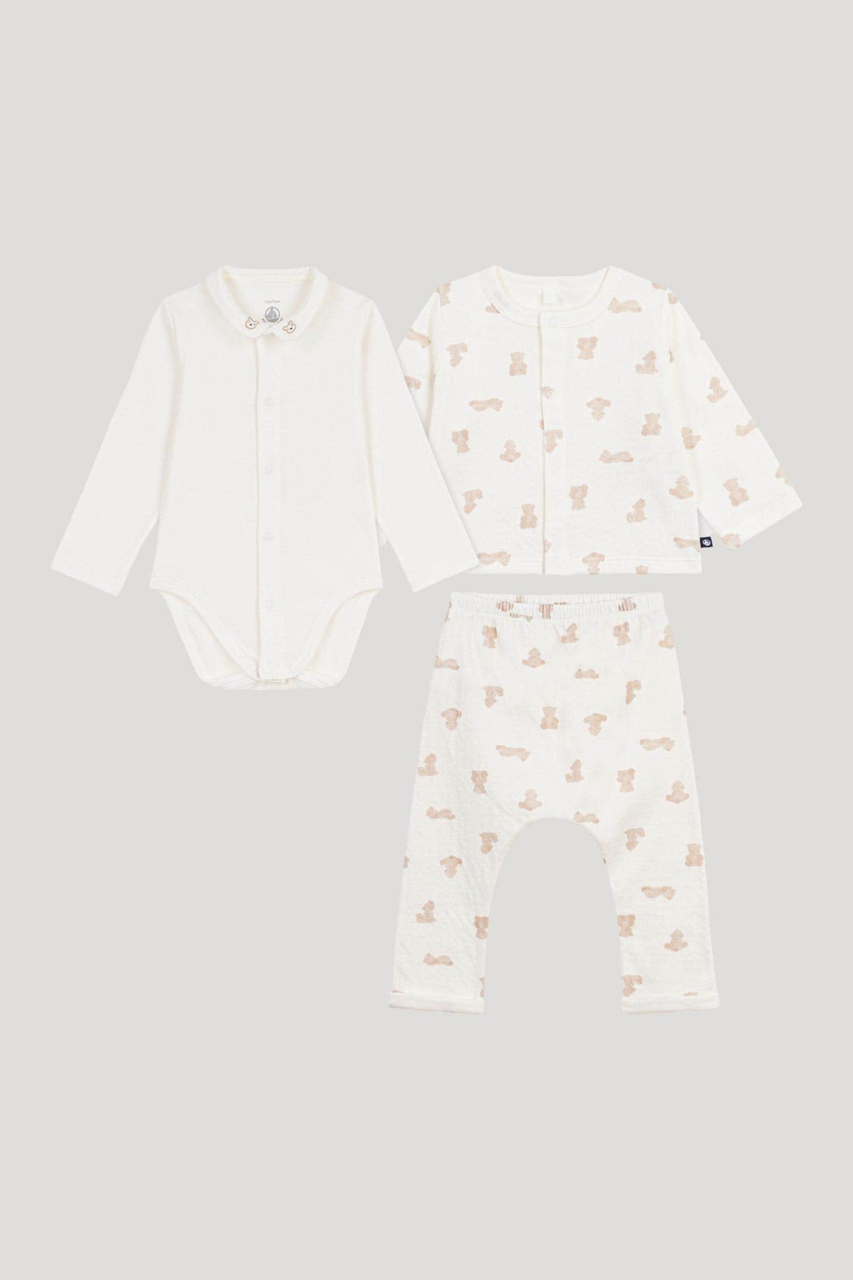 Littlellamas - White Etoile Long Suit for Baby Unisex